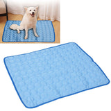 Pet Cooling Mat Breathable Soft Summer Dog Cat Sleeping Pad for Kennel Sofa Bed FloorBlue XXL