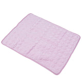 Pet Cooling Mat Breathable Soft Summer Dog Cat Sleeping Pad for Kennel Sofa Bed FloorPink S