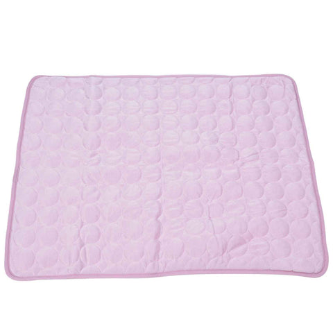 Pet Cooling Mat Breathable Soft Summer Dog Cat Sleeping Pad for Kennel Sofa Bed FloorPink M In Australia - Darrahopens