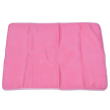 Pet Cooling Mat Breathable Soft Summer Dog Cat Sleeping Pad for Kennel Sofa Bed FloorPink L