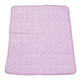 Pet Cooling Mat Breathable Soft Summer Dog Cat Sleeping Pad for Kennel Sofa Bed FloorPink L