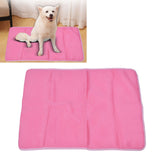 Pet Cooling Mat Breathable Soft Summer Dog Cat Sleeping Pad for Kennel Sofa Bed FloorPink L In Australia - Darrahopens