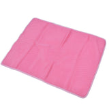 Pet Cooling Mat Breathable Soft Summer Dog Cat Sleeping Pad for Kennel Sofa Bed FloorPink XL