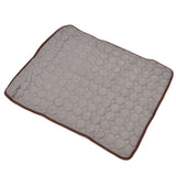 Pet Cooling Mat Breathable Soft Summer Dog Cat Sleeping Pad for Kennel Sofa Bed FloorBrown XL In Australia - Darrahopens