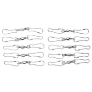 10pcs Hanging Hook Stainless Steel 360° Rotating Hook for Bird Feeder Wind Chimes7cm In Australia - Darrahopens