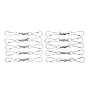 10pcs Hanging Hook Stainless Steel 360° Rotating Hook for Bird Feeder Wind Chimes8.2cm In Australia - Darrahopens