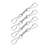 10pcs Hanging Hook Stainless Steel 360° Rotating Hook for Bird Feeder Wind Chimes8.2cm