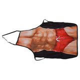 Muscle Pattern Funny Novelty Apron Kitchen Apron for Men Women Chef Waitress BBQ Baking In Australia - Darrahopens