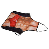Muscle Pattern Funny Novelty Apron Kitchen Apron for Men Women Chef Waitress BBQ Baking