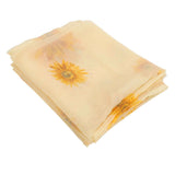 Sheer Curtain Sunflower Pattern Transparent Balcony Window Curtains Decor for Bedroom Living Room In Australia - Darrahopens
