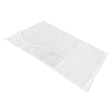 White Thickened Laundry Storage Bag WallMounted Toys Net Bag for Bathroom Laundry(with Grid )