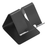 Cell Phone Holder Aluminum Alloy Lightweight and Portable Desk Phone Stand for Mobile Phones and TabletsBlack