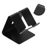 Cell Phone Holder Aluminum Alloy Lightweight and Portable Desk Phone Stand for Mobile Phones and TabletsBlack