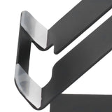 Cell Phone Holder Aluminum Alloy Lightweight and Portable Desk Phone Stand for Mobile Phones and TabletsBlack