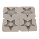 DIY Silicone Mold Reusable Car Pendant Decorative Wax Mold for Home Kitchen Handcraft Shop5‑Pointed Star