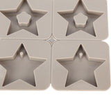 DIY Silicone Mold Reusable Car Pendant Decorative Wax Mold for Home Kitchen Handcraft Shop5‑Pointed Star