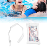 TPU Universal Floating Waterproof Phone Bag Pouch Cover with Lanyard for Below 7.2‑inch PhoneWhite