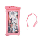 TPU Universal Floating Waterproof Phone Bag Pouch Cover with Lanyard for Below 7.2‑inch PhonePink In Australia - Darrahopens