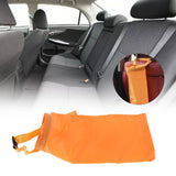 Multifunctional Car Waste Bin Garbage Bag Back Seat Hanging Storage Bag Travel Organizer HolderOrange