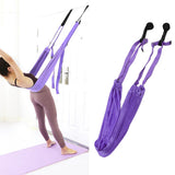 Yoga Hammock Handstand Split Leg Stretchable Training Portable Elastic Aerial Hammock for HomePurple