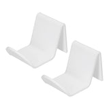2pcs Game Controller Stand White Acrylic Durable Gamepad Holder with Wire Clamp for Gamepad Headphone Organizing