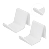 2pcs Game Controller Stand White Acrylic Durable Gamepad Holder with Wire Clamp for Gamepad Headphone Organizing