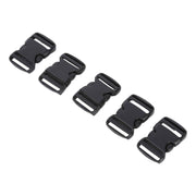 5Pcs Quick Release Buckle Plastic Dual Adjustable Strap Buckles Replacement DIY Craft for Backpack BlackFor 20mm Width Strap In Australia - Darrahopens