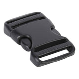 5Pcs Quick Release Buckle Plastic Dual Adjustable Strap Buckles Replacement DIY Craft for Backpack BlackFor 20mm Width Strap