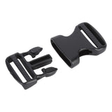 5Pcs Quick Release Buckle Plastic Dual Adjustable Strap Buckles Replacement DIY Craft for Backpack BlackFor 20mm Width Strap