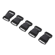 5Pcs Quick Release Buckle Plastic Dual Adjustable Strap Buckles Replacement DIY Craft for Backpack BlackFor 25mm Width Strap In Australia - Darrahopens