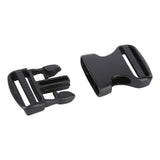5Pcs Quick Release Buckle Plastic Dual Adjustable Strap Buckles Replacement DIY Craft for Backpack BlackFor 25mm Width Strap