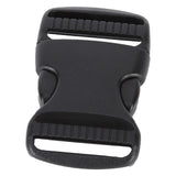 5Pcs Quick Release Buckle Plastic Dual Adjustable Strap Buckles Replacement DIY Craft for Backpack BlackFor 32mm Width Strap