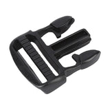 5Pcs Quick Release Buckle Plastic Dual Adjustable Strap Buckles Replacement DIY Craft for Backpack BlackFor 32mm Width Strap
