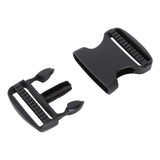 5Pcs Quick Release Buckle Plastic Dual Adjustable Strap Buckles Replacement DIY Craft for Backpack BlackFor 50mm Width Strap In Australia - Darrahopens