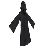 Halloween Hooded Black Cape Unisex Long Cloak Cosplay Dress Clothing Costume Party for AdultM