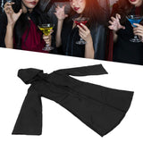 Halloween Hooded Black Cape Unisex Long Cloak Cosplay Dress Clothing Costume Party for AdultM