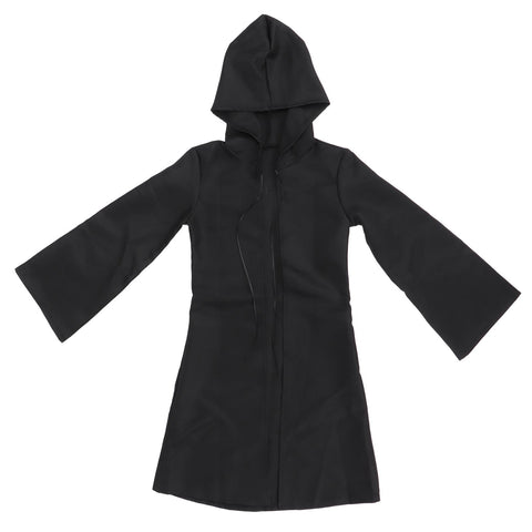 Halloween Hooded Black Cape Unisex Long Cloak Cosplay Dress Clothing Costume Party for AdultL In Australia - Darrahopens