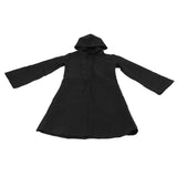Halloween Hooded Black Cape Unisex Long Cloak Cosplay Dress Clothing Costume Party for AdultL In Australia - Darrahopens