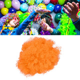 Adult Innovative Color Party Wig Halloween Interesting Headgear for Circus Troup FootballOrange