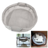 Detachable Cat Hammock Washable Breathable Pet Hanging Bed House for Home Living RoomGrey