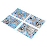 4Pcs Halloween Skull Pattern Wall Sticker Decorative Wall Decal for Living Room Bedroom In Australia - Darrahopens