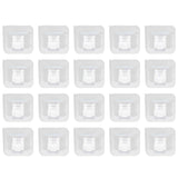20Pcs Seamless Towel Rod Hook Curtain Rod Hook Fixing Clip for Home Party Gardening