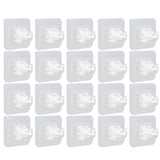 20Pcs Seamless Towel Rod Hook Curtain Rod Hook Fixing Clip for Home Party Gardening