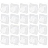 20Pcs Seamless Towel Rod Hook Curtain Rod Hook Fixing Clip for Home Party Gardening