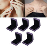 5Pcs Jewelry Packaging Box Exquisite Ear Ring Organizer Case for Home Jewellery Shop
