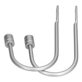2Pcs Curtain Hook Aluminum Alloy U Shaped Cylinder Fixed Drapery Holdback for Home Office BedroomSilver In Australia - Darrahopens