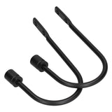 2Pcs Curtain Hook Aluminum Alloy U Shaped Cylinder Fixed Drapery Holdback for Home Office BedroomBlack In Australia - Darrahopens