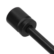 2Pcs Curtain Hook Aluminum Alloy U Shaped Cylinder Fixed Drapery Holdback for Home Office BedroomBlack