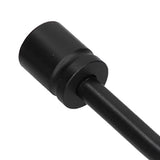 2Pcs Curtain Hook Aluminum Alloy U Shaped Cylinder Fixed Drapery Holdback for Home Office BedroomBlack