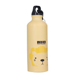 Kids Water Bottle Cute Cartoon 500ml Aluminum Insulated Water Bottle Sport Water JugYellow Lion